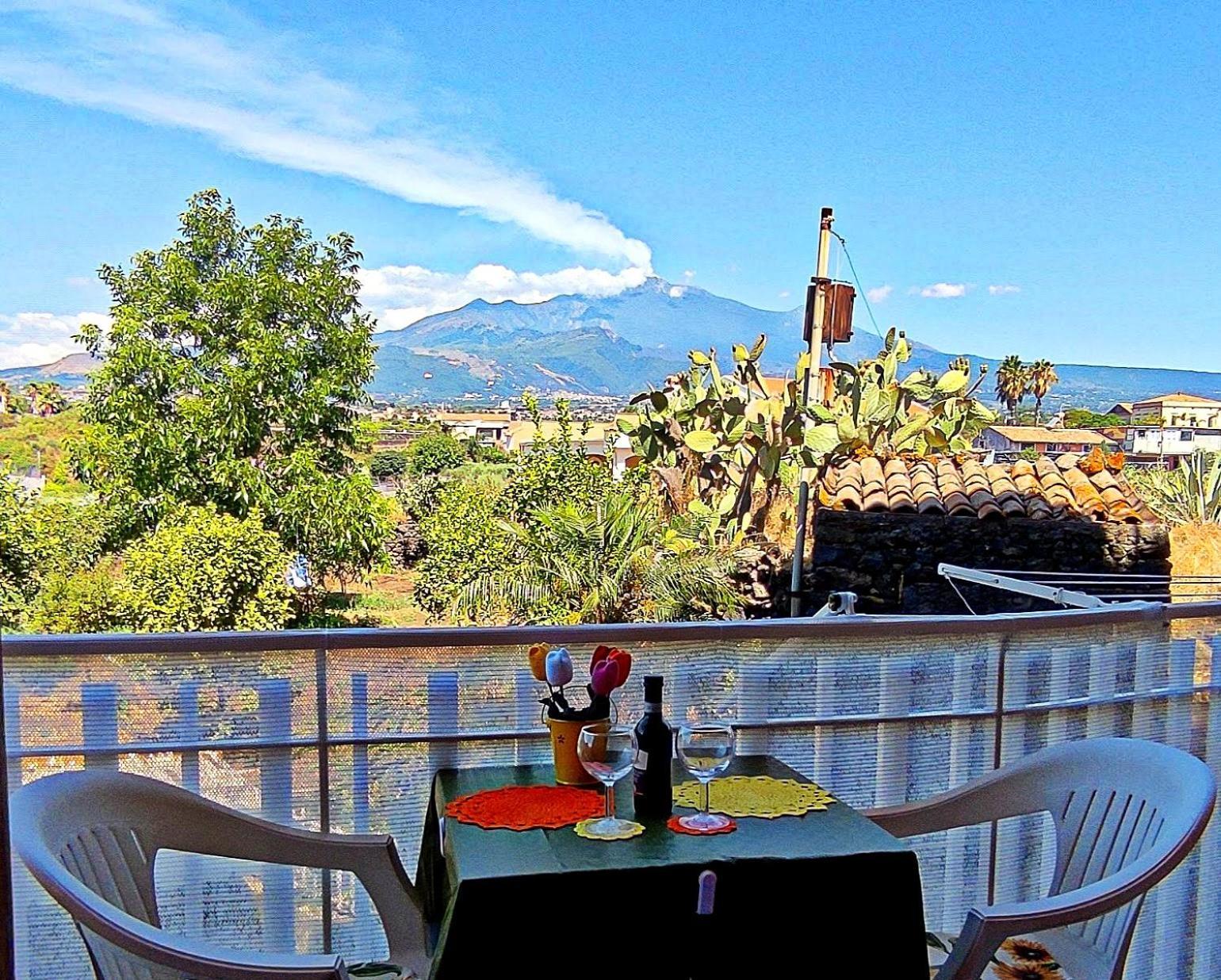 Casa Del Sole Con Vista Sull'Etna A 200 Mt Dal Mare Villa Acireale Bagian luar foto